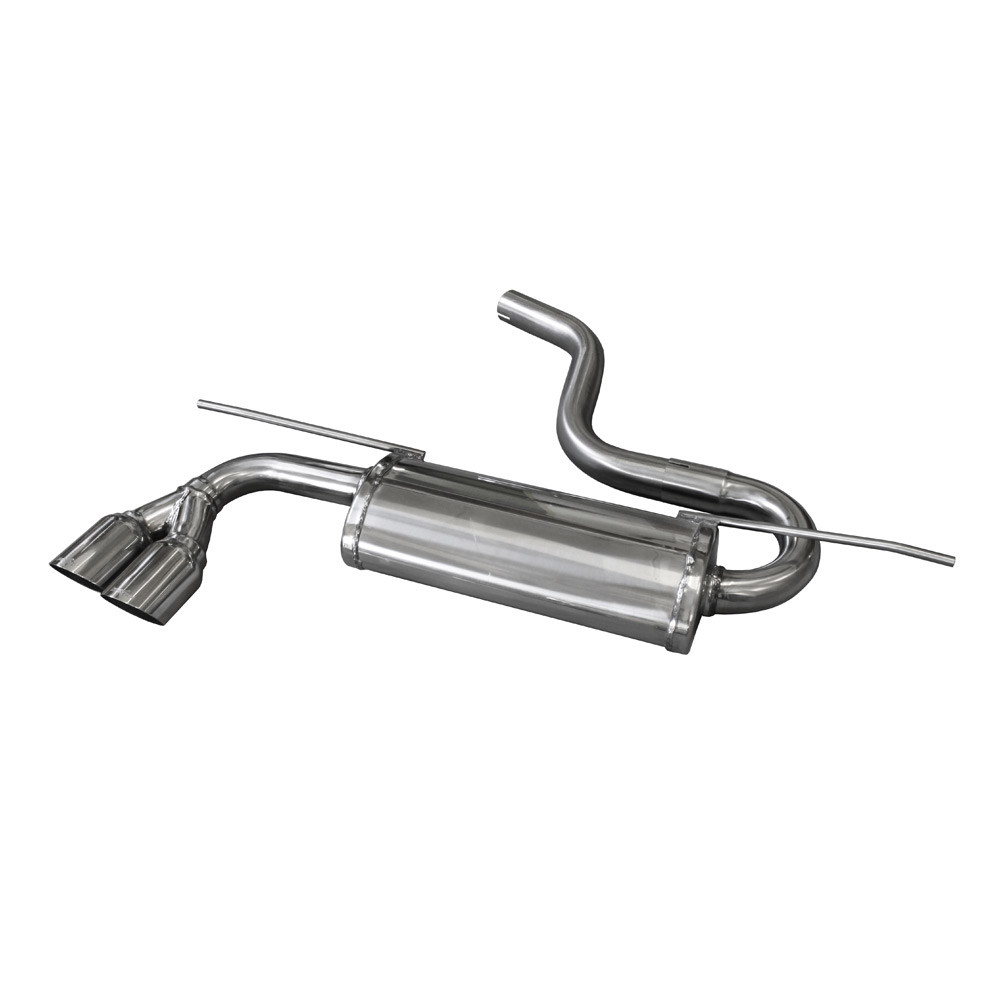Extremidade de encaixe de aço inoxidável 2x80mm Corrida VOLKSWAGEN GOLF 7 1.4 TSI 140-150hp 2013-Array