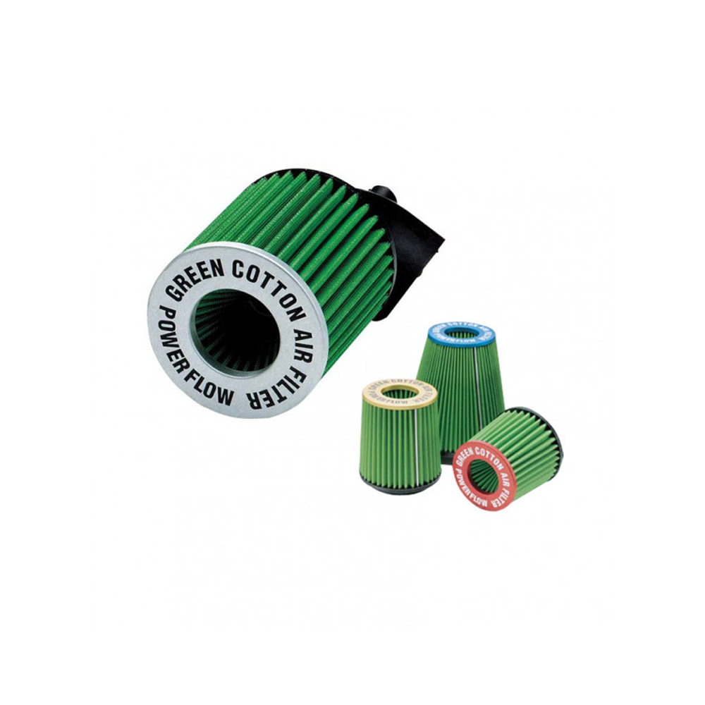 Filtro de ar verde Powerflow vermelho diâmetro 61mm 117x120mm altura 150mmArray