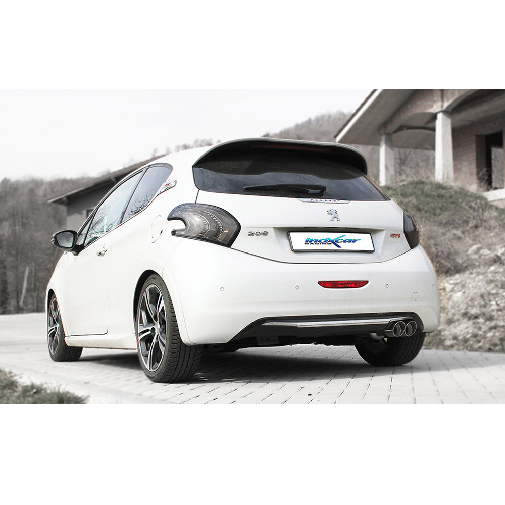 Catback 2x80mm Racing INOX PEUGEOT 208 1.6 16V TURBO GTI 200cv 2013-2015Array