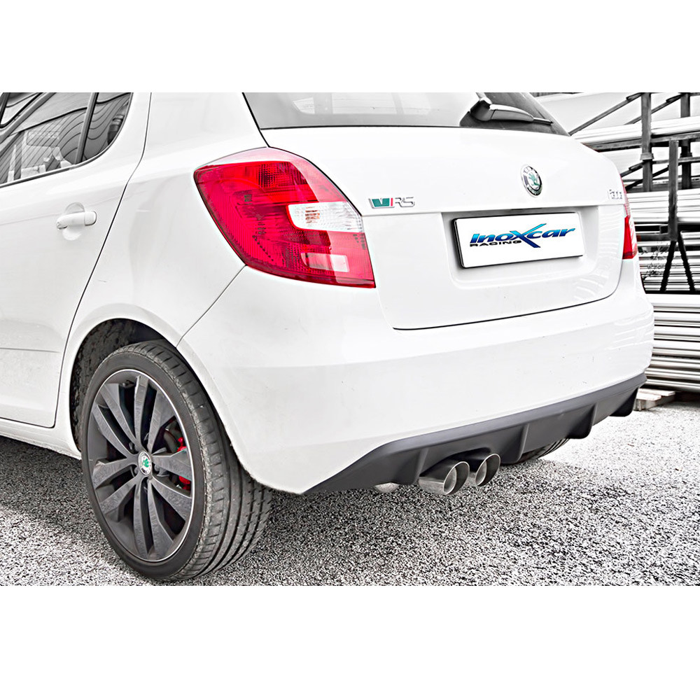 Catback 2x76mm Racing INOX SKODA FABIA tipo 5J 1.4 Tsi RS DGS 180CV 2012-Array