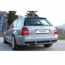 Catback 2x76mm Racing INOX AUDI RS4 B5 2.7 BITURBO 380hp 1998-2001