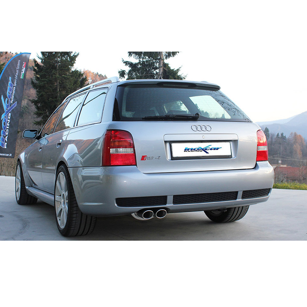 Catback 2x76mm Racing INOX AUDI RS4 B5 2.7 BITURBO 380CV 1998-2001Array
