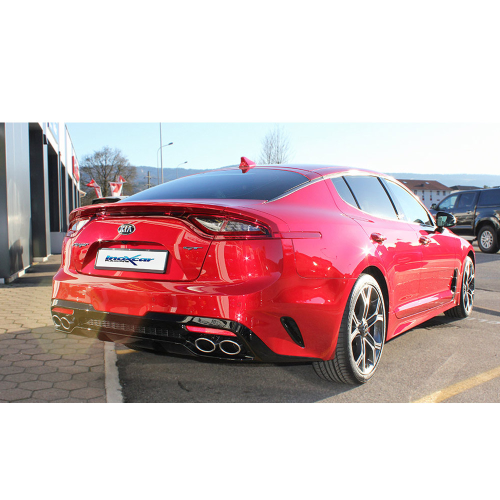 Aço inoxidável D+I livre D+I terminal KIA STINGER GT 3.3 T-GDI 370hp 4WD 2018-Array