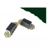 Batente do amortecedor dianteiro Silent-block Powerflex Heritage 40mm Land Rover Defender (2 peças)