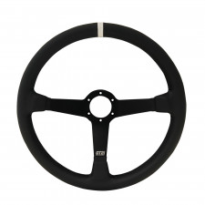 Volante GT2i Pro 380 Couro preto/ Braços pretos Desvio 65 mm