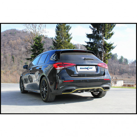 Terminal sem silenciador Inoxcar Direito e Esquerdo Mercedes Classe A 250 W177 Depois de 2018