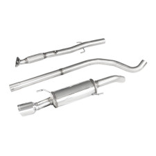 Tubo central + silenciador traseiro 1X100 Racing Inoxcar diâmetro 63,5 Opel Adam S 1.4 turbo