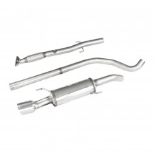 Tubo central + silencioso trasero 1X100 Racing Inoxcar diámetro 63.5 Opel Adam S 1.4 turbo