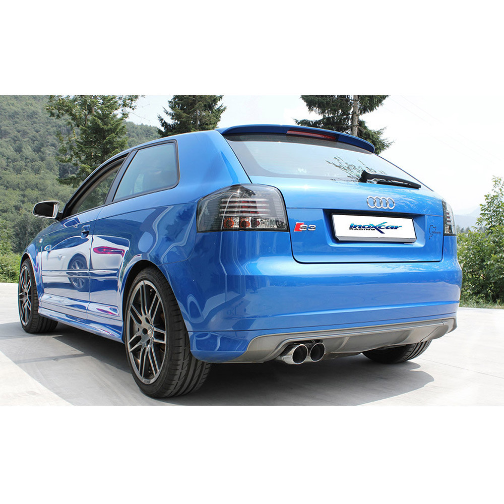 Terminal inox libre 2x80mm AUDI S3 8P 2.0 TFSI 265CV 2006- diám.65Array