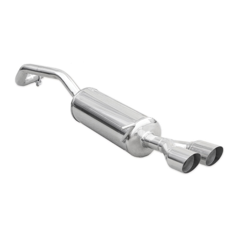 Tampa de extremidade de aço inoxidável 2x80mm Corrida SEAT IBIZA SC 6J 1.2 Tsi FR 110hp 2015-Array