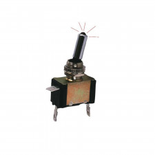 Interruptor ON / OFF Metal con LED Rojo