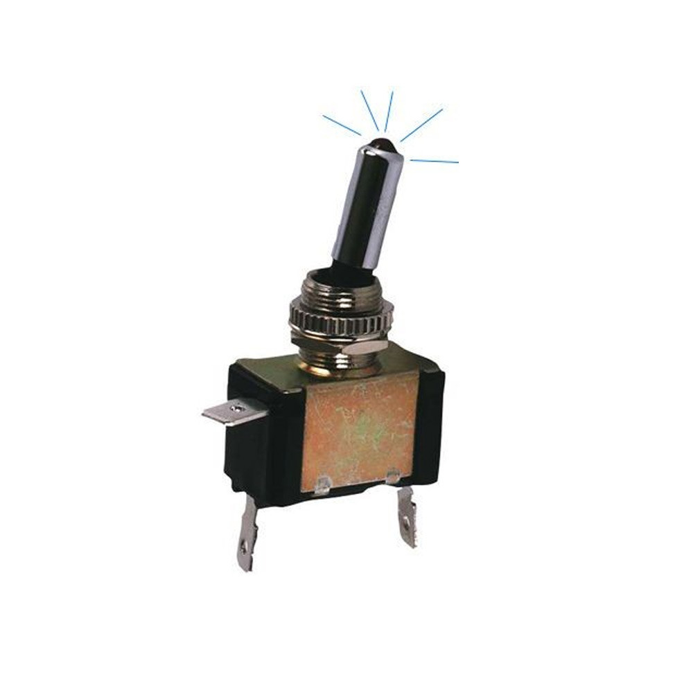 Interruptor ON/OFF Metal com LED azulArray