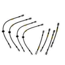 Goodridge Toyota Land Cruiser HDJ80 HDJ80 24s +10cm 7 pcs Kit de mangueiras de travão Mangueiras de travão de aviação completas 