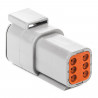 Conector DEUTSCH DTM fêmea 6 pinos