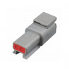 Conector DEUTSCH DTM fêmea de 2 pinos