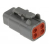 Conector DEUTSCH DTM macho 4 alfiler