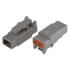 Conector DEUTSCH DTM macho 2 pinos