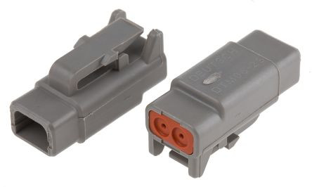 Conector DEUTSCH DTM macho 2 alfilerArray