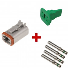 Kit completo de conectores DEUTSCH DT macho 4 pólos
