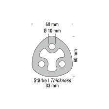 Silentbloc de escape 220 °C POWERSPRINT 909923