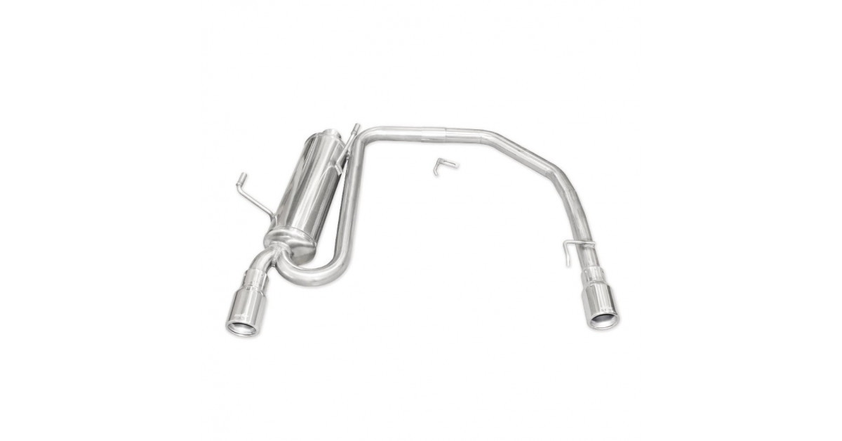 Tubo de escape redondo duplex INOXCAR PEUGEOT 206 CC 2,0 16V 136 01-04 80mm