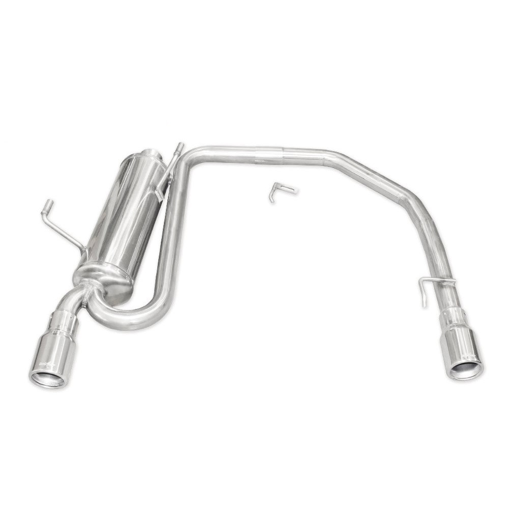 Tubo de escape redondo duplex INOXCAR PEUGEOT 206 CC 2,0 16V 136 01-04 80mmArray