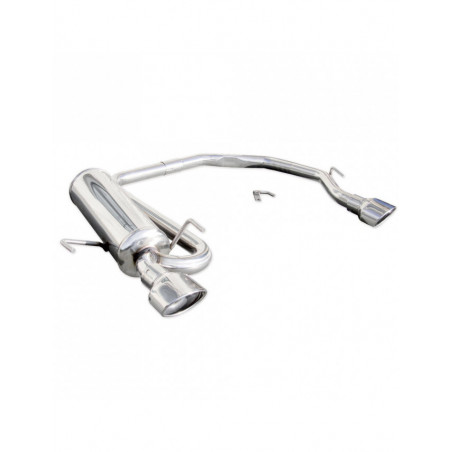 Duplex INOXCAR PEUGEOT 306 1,9 TD 1997- salidas ovales 120x80mm