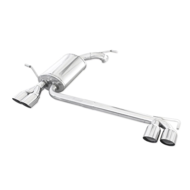 Duplex INOXCAR 407 2,7 HDI 2006 tubos de escape redondos 2x80mm RacingArray