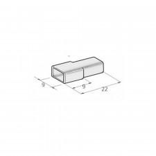 Cubre terminal hembra 6.3mm (200piezas)
