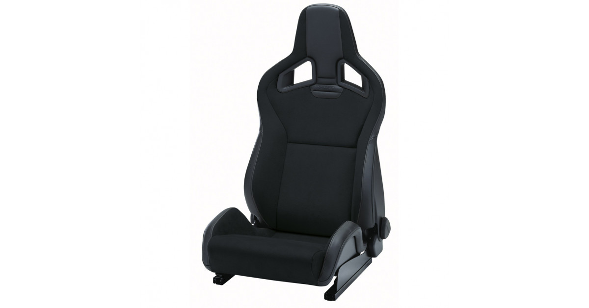 Banco semibaquet RECARO Sportster CS com airbag lateral universal e Climat Pack - Dinamica black / Sky black