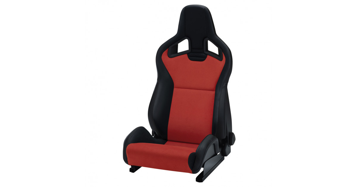 baquet RECARO Sportster CS com airbag lateral universal e pack Climat - Dinamica red / Sky black