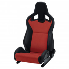 baquet RECARO Sportster CS com airbag lateral universal e pack Climat - Dinamica red / Sky black