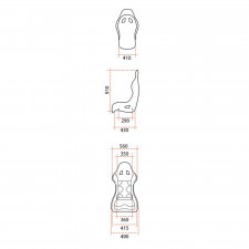 Asiento baquet GT2i FIA Race-02M Skai -V2- Fibra