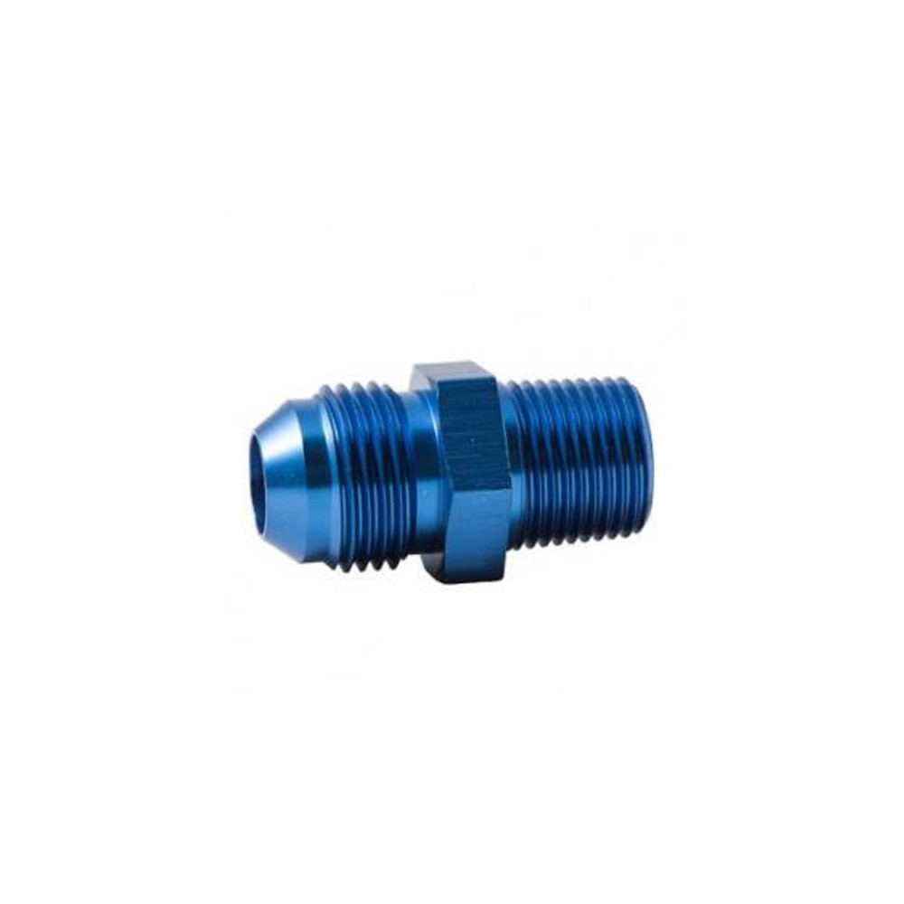 Adaptador Macho/Macho JIC3/8x24-NPTF1/8x27 aceroArray