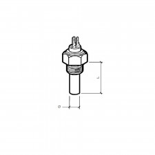Sensor temperatura de agua VDO 120°C 14x150 2 terminales