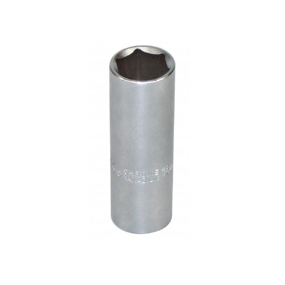 Vaso para bujía larga 16mm - 6 lados - cuadrado 1/2Array