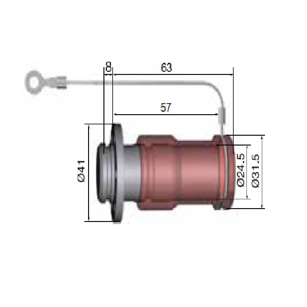 Flange de acoplamento macho Staubli Rallye Raid para o seu carro sem junta roscada FIA JVArray