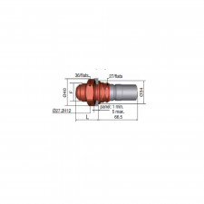 Acople macho Staubli 7/8x14JIC FIA gasolina Dash10 junta JKV