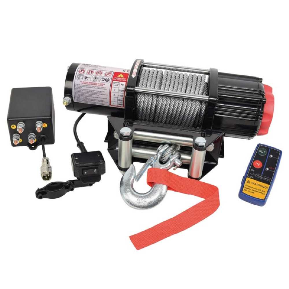 Cabrestante eléctrico 4X4 12V 2.7T cable en acero 15mArray