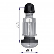 Válvula tubeless metal de alta presión