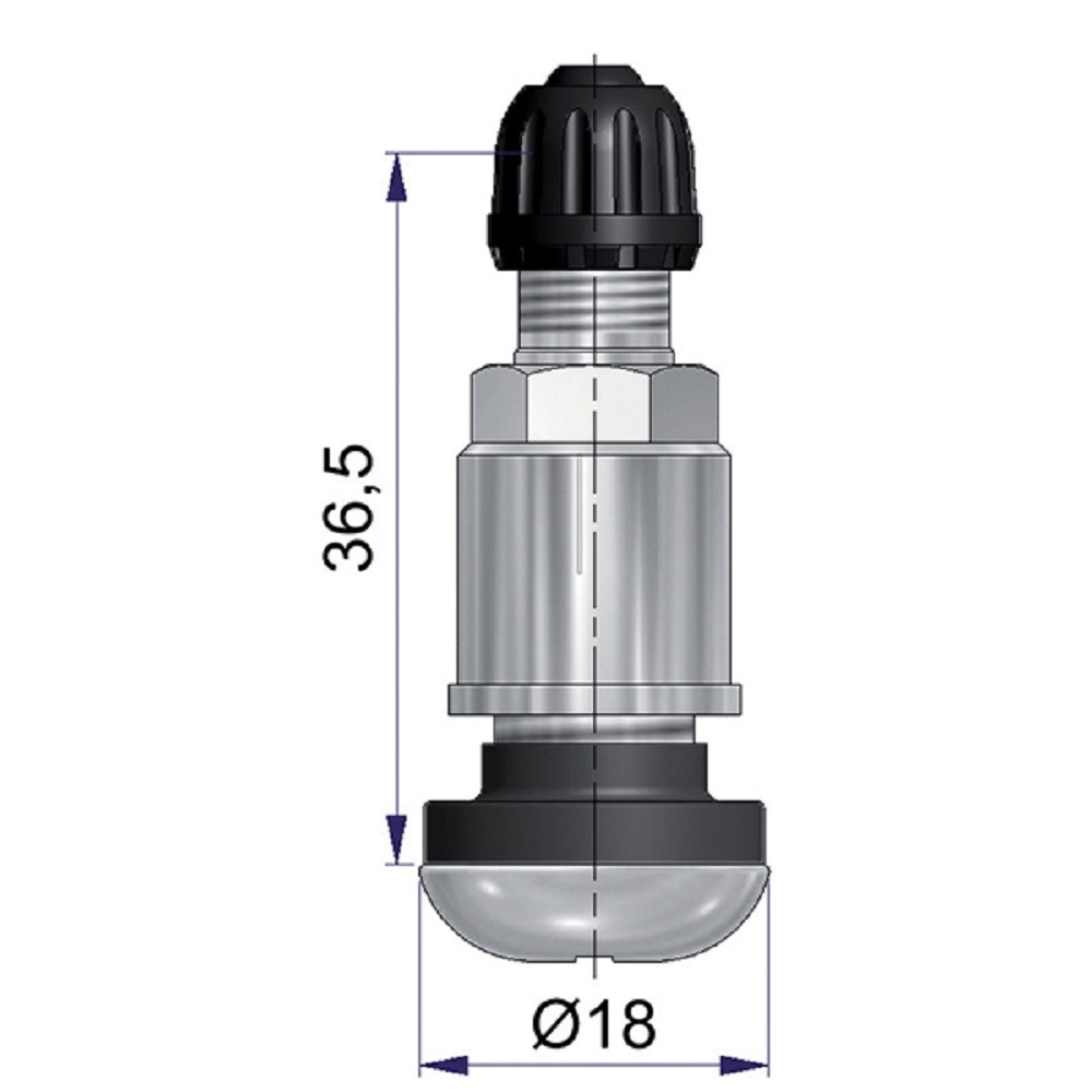 Válvula tubeless metal de alta presiónArray