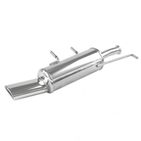 Sistema de escape em aço inoxidável Inoxcar Citroën C4 1.6 16v 1x120/80mm