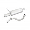 Escape Inoxcar Silencioso Trasero 1X80 VOLKSWAGEN GOLF 4 1.9 TDI (130CV) 2001-2004 diám 55