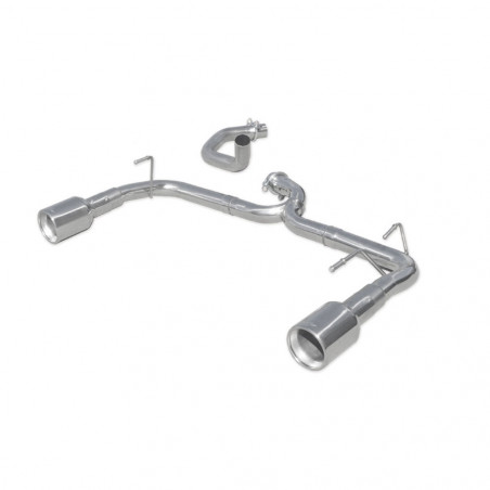 Sistema de escape em aço inoxidável Inoxcar Fiat 500 Abarth 102x80mm
