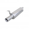 Sistema de escape em aço inoxidável Inoxcar Fiat Bravo 2.0 20V HGT 1995-1998 1x80mm