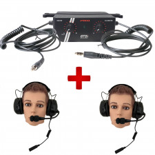 Pack 2 capacetes GT2i Pro + caixa de controlo GT2i Race & Safety Pro