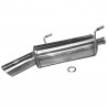 Peugeot 206 1.4 16v Depois de 2001 120x80mm Inoxcar Inox Escape / Silenciador
