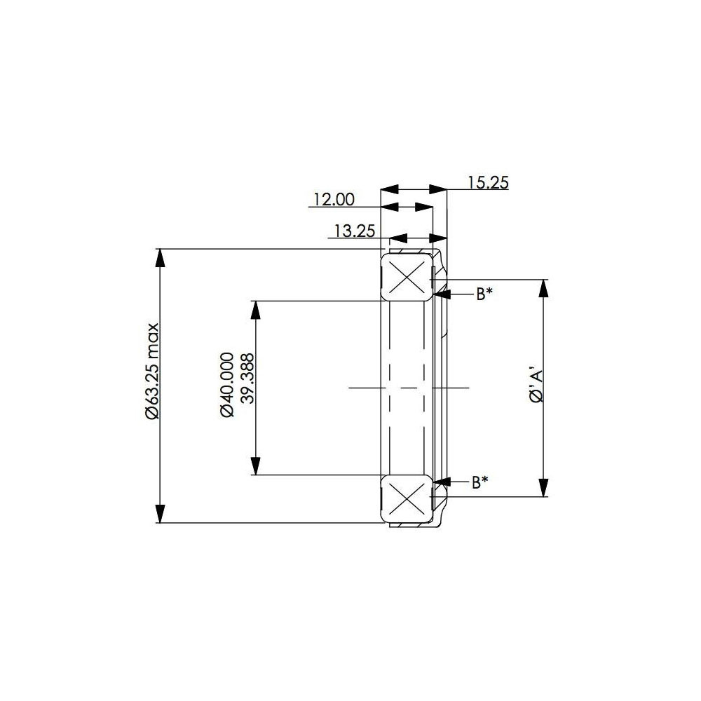 Rolamento de embraiagem AP Racing contacto de embraiagem 50mm diâmetro 40mm fixação internaArray
