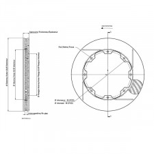 Disco de freno AP Racing derecha 332mm/32 8 estrias