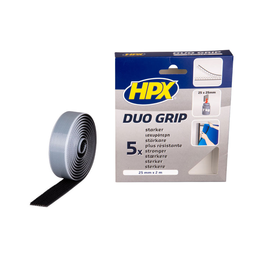 Fixação Duo Grip preto HPX 25mm x 2mArray